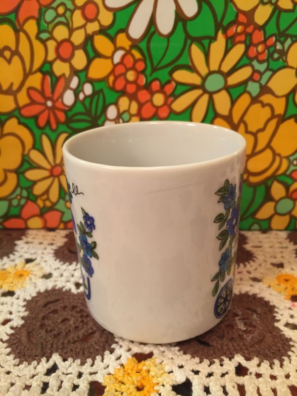 画像: FLOWERカート柄Mug