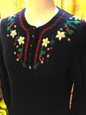 画像: FLOWER Knit刺繍SWEATER