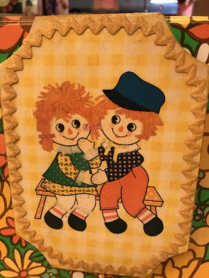 画像: YE ギンガムチェック　Raggedy Ann＆Andy Wall Hanging