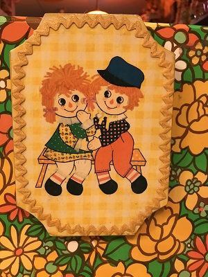 画像1: YE ギンガムチェック　Raggedy Ann＆Andy Wall Hanging