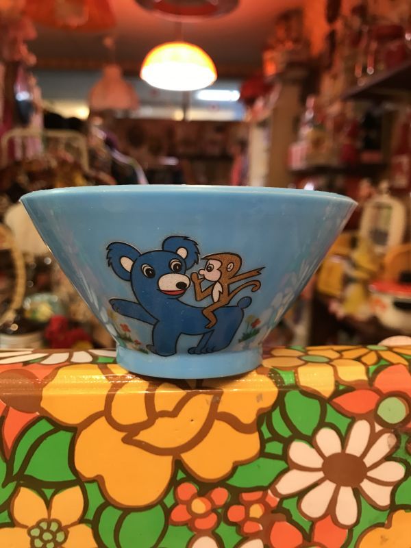 画像: クマさんとヒソヒソおサルさん　BLプラ茶碗