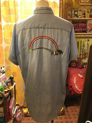 画像: Balloon＆Rainbow刺繍シャンブレーShirt