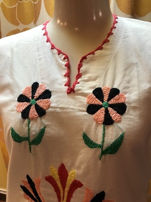 画像: RDステッチ FLOWER刺繍TOPS