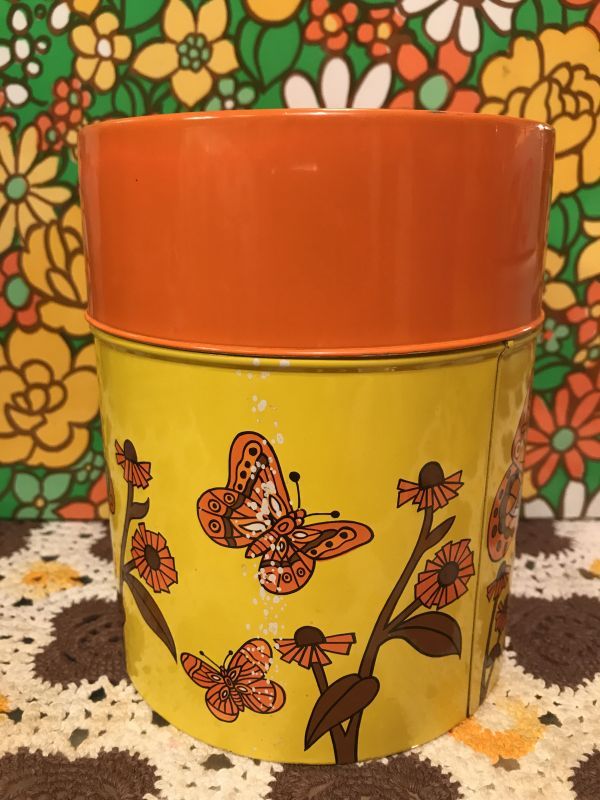 画像: BUTTERFLY&FLOWER Tin缶（L）
