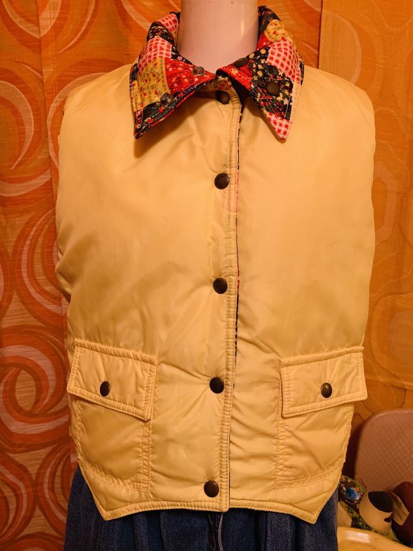 画像: Reversible Patchwork Printed Down Vests