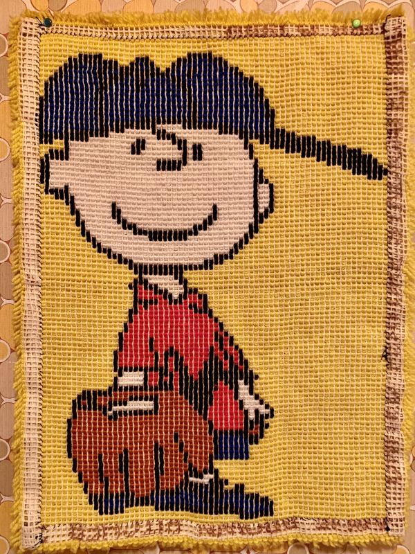 画像: VINTAGE Charlie Brown ラグタペストリー