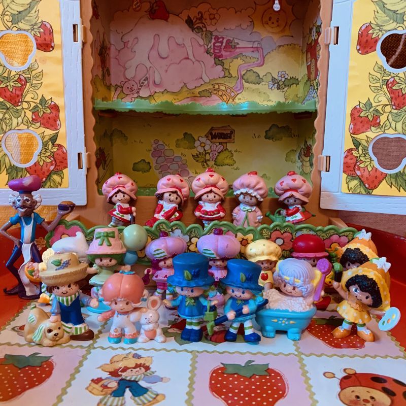 画像: VINTAGE StrawberryShortCake DollHouse PVC 19 SET