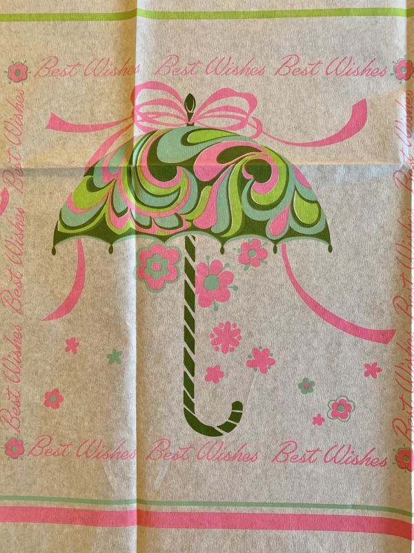 画像: FlowerUmbrella Vintage PaperTableCloth