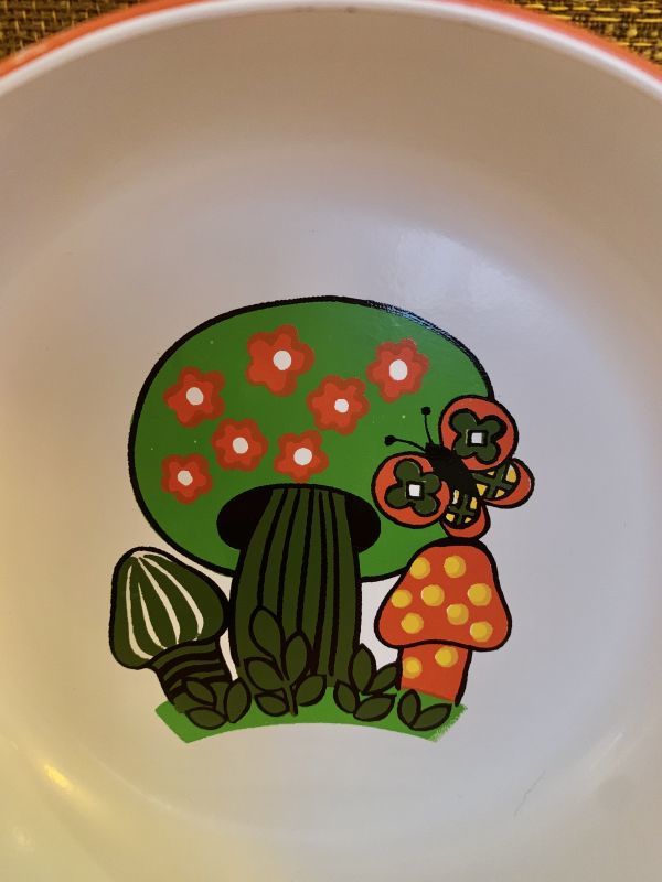 画像: Mushroom&Flower Butterfly Lacquer Ware