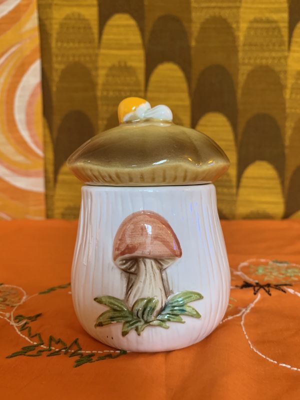 画像: Sears MUSHROOM 陶器製キャニスター