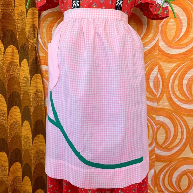 画像: Tulips Patchwork PKギンガムチェックApron