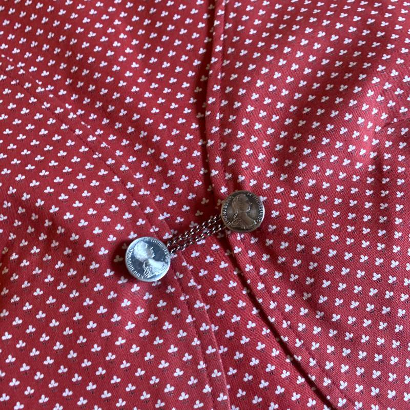 画像: Coin Chain Button Tyrolean Vest