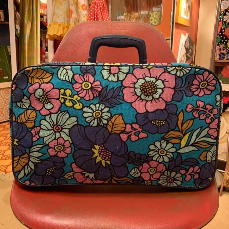 画像: Vintage Flower柄 Trunk bag