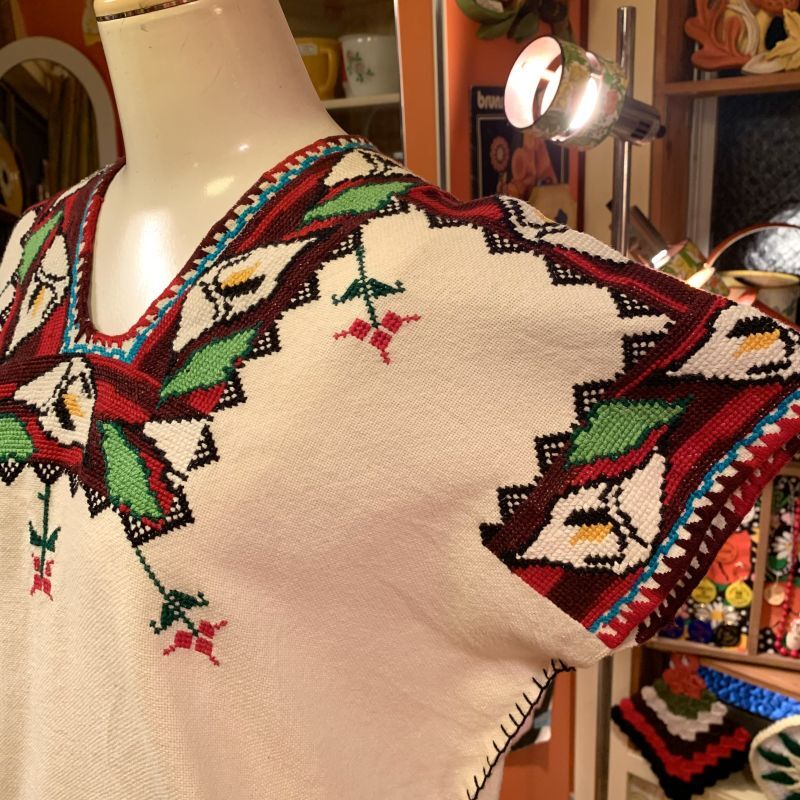 画像2: Mexico embroidery tops  