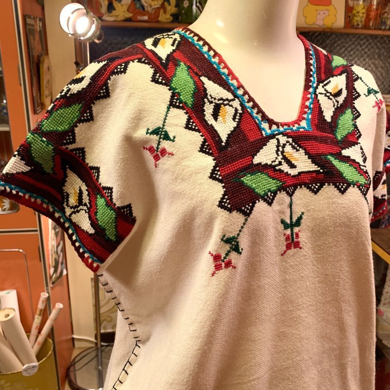 画像: Mexico embroidery tops  