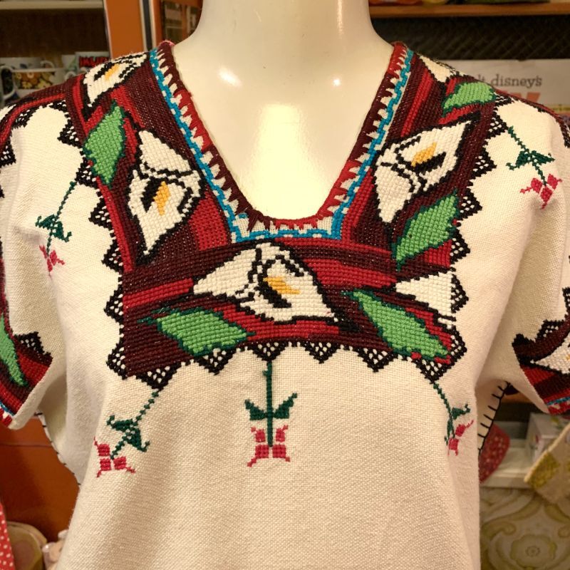 画像: Mexico embroidery tops  