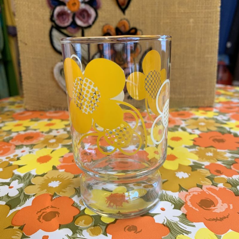 画像: イエロー・アイボリーFlower glass