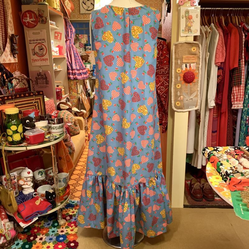 画像: Heart・Flower Patch柄 Sleeveless dress