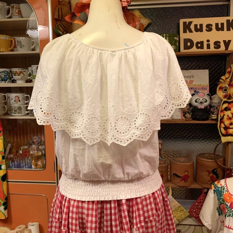 画像: Cotton Lace collar tops  