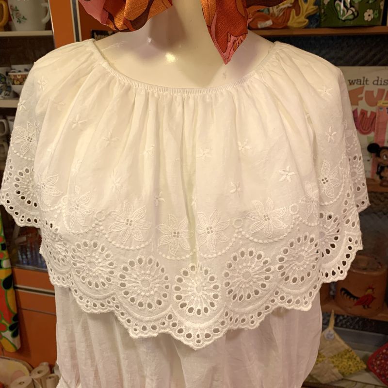 画像: Cotton Lace collar tops  