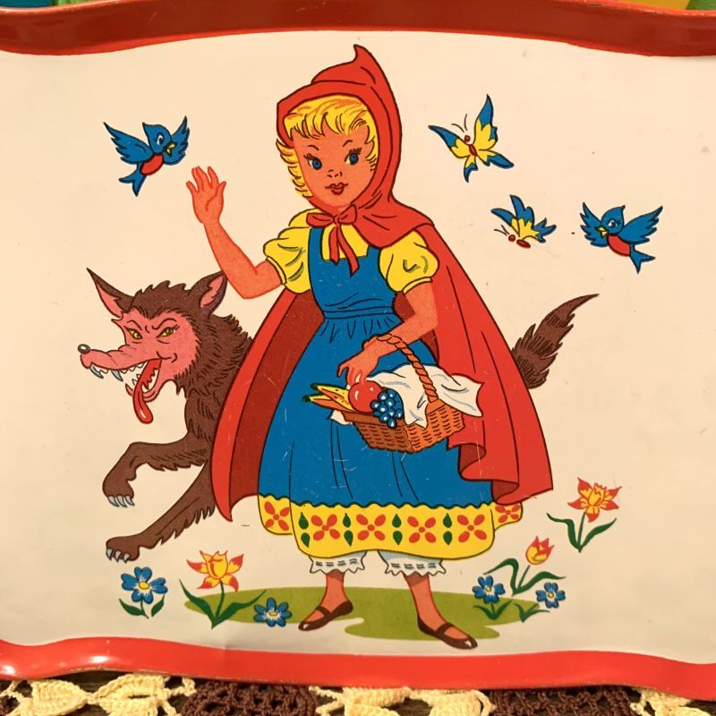 画像: Little Red Riding Hood Tin tray