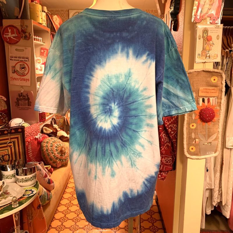 画像: Blue&White tie dye ROOSTER COGBURN Tee