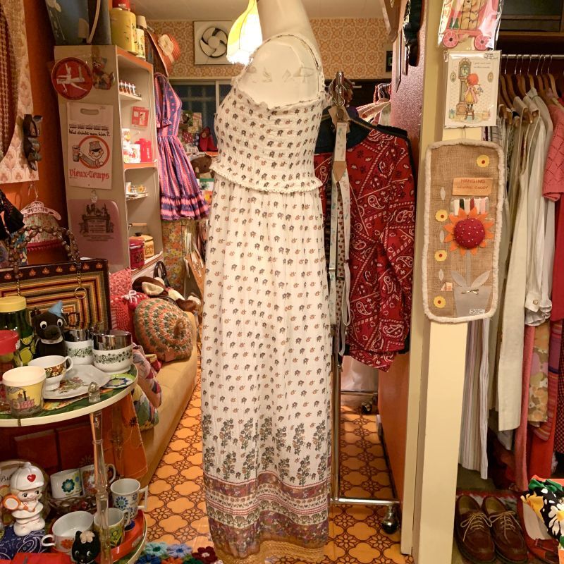画像: Flower Cotton Camisole dress