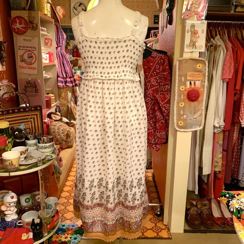 画像: Flower Cotton Camisole dress