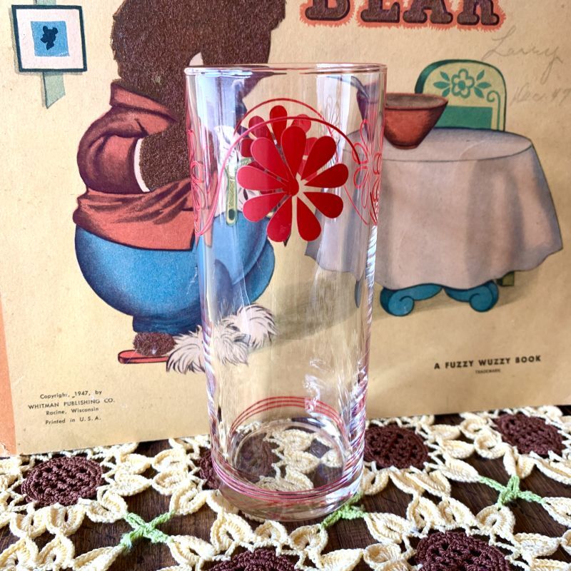 画像1: Mat・Clear Flower glass （RD）