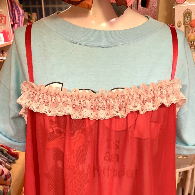 画像: (SALE)  Ruffle lace lingerie tops  