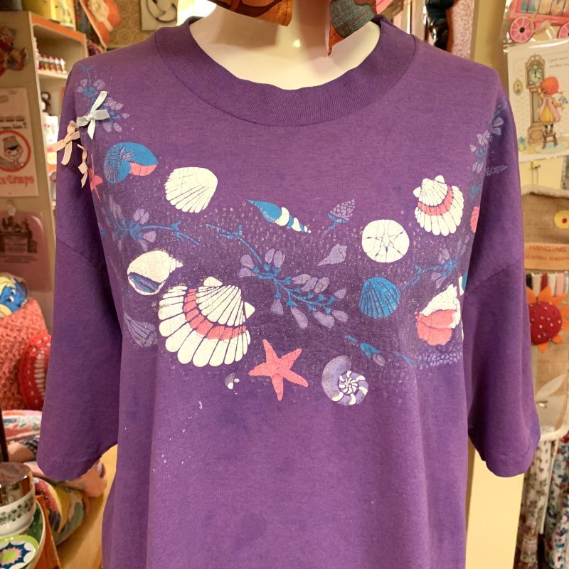 画像: (SALE)  Seashell pattern Tee  