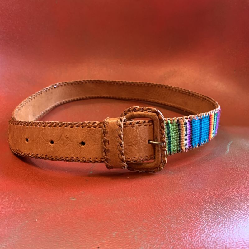 画像: Vintage Guatemala Leather belt