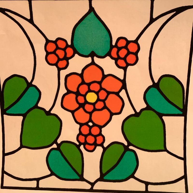 画像: OR/RD Flower Stained glass seal
