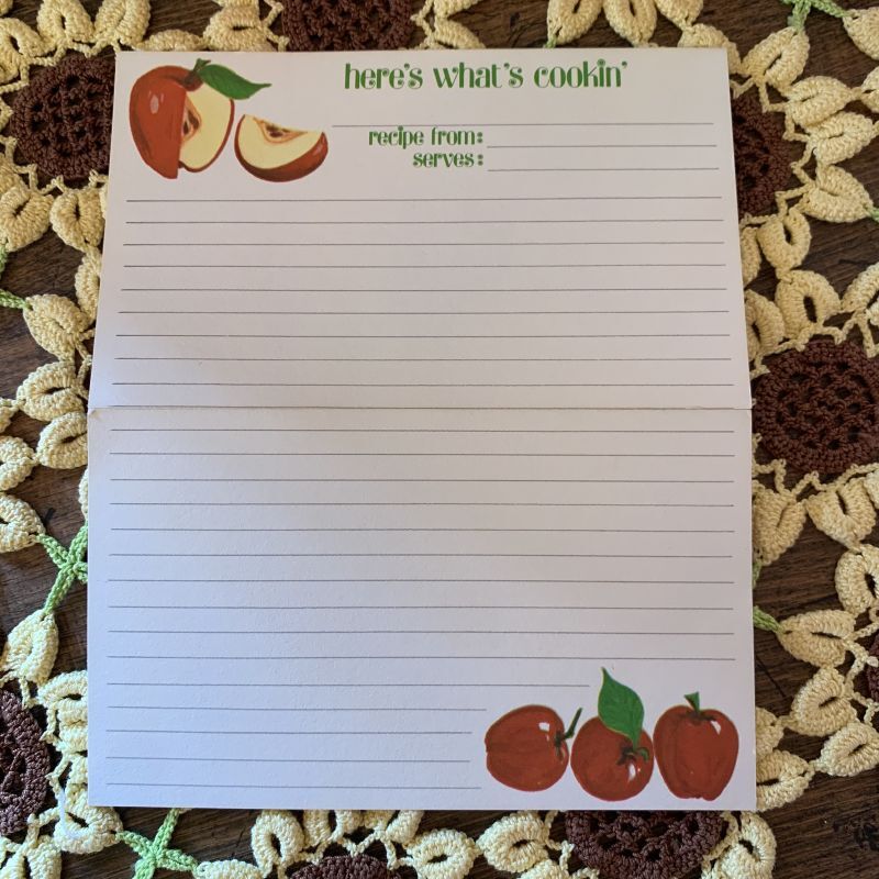 画像5: Apple recipe  card set