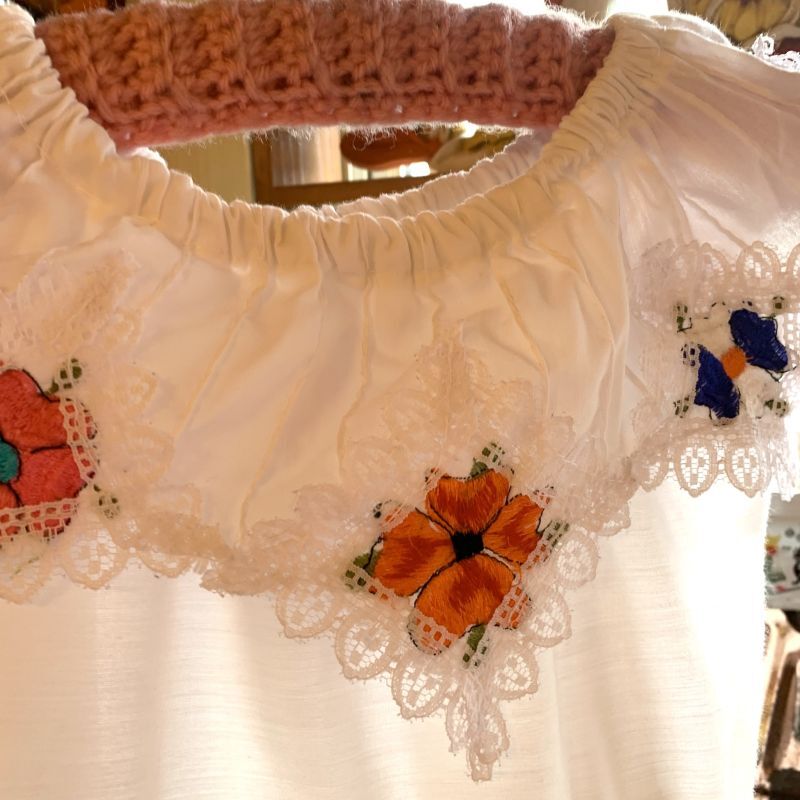 画像2: 70'S Kid's Mexican embroidery dress