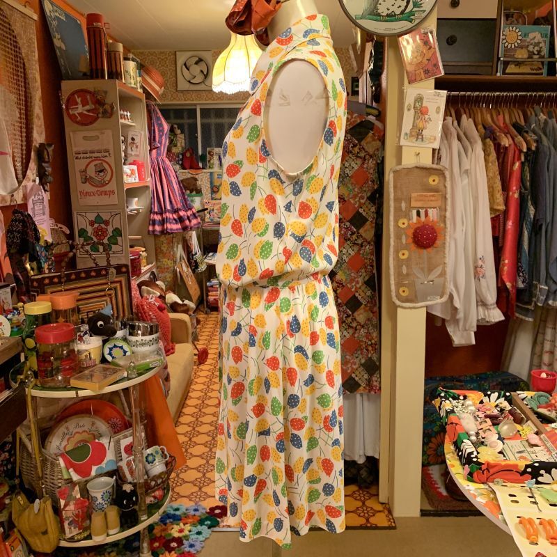 画像: Tulip pattern poly dress