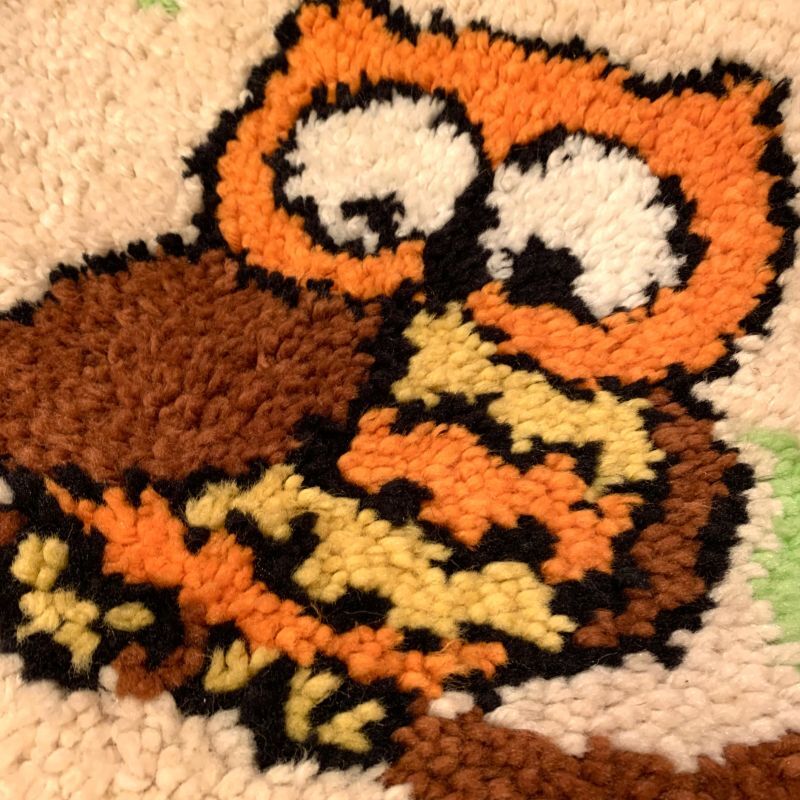 画像: Vintage owl tapestry rug