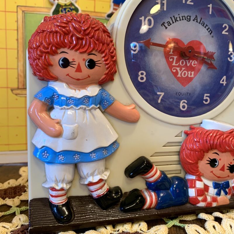 画像: Vintage Raggedy Ann&Andy Clock