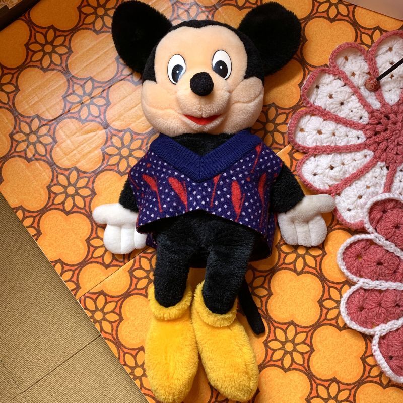 画像: 80'S Mickey Mouse Plush doll