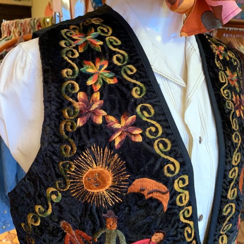 画像: Vintage Guatemala embroidery  vest