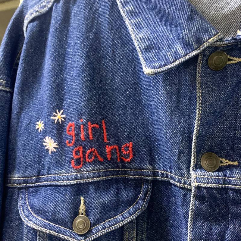 画像: girl gang denim jacket