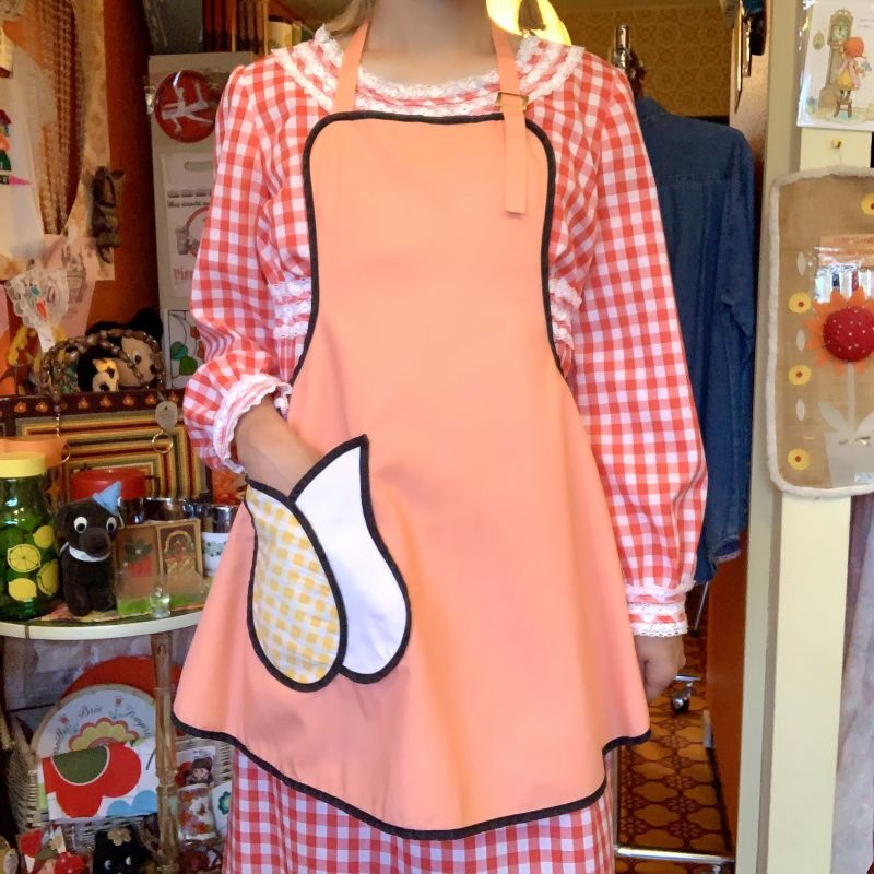 画像1: Tulip patch pocket apron