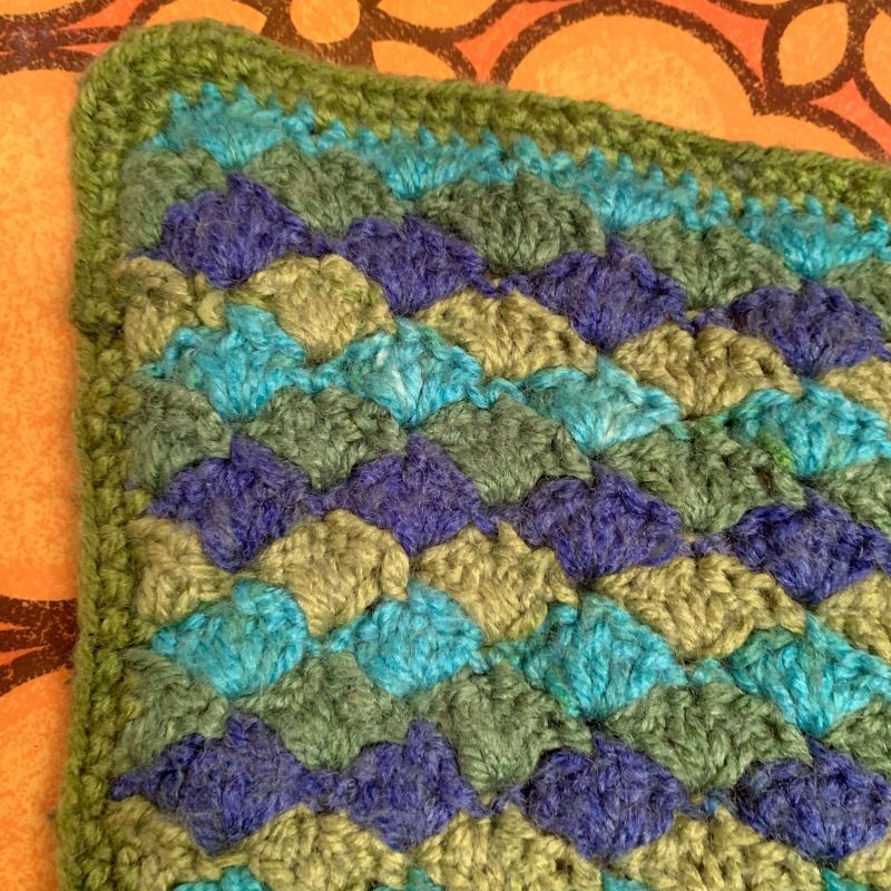 画像: Green Knit Blanket