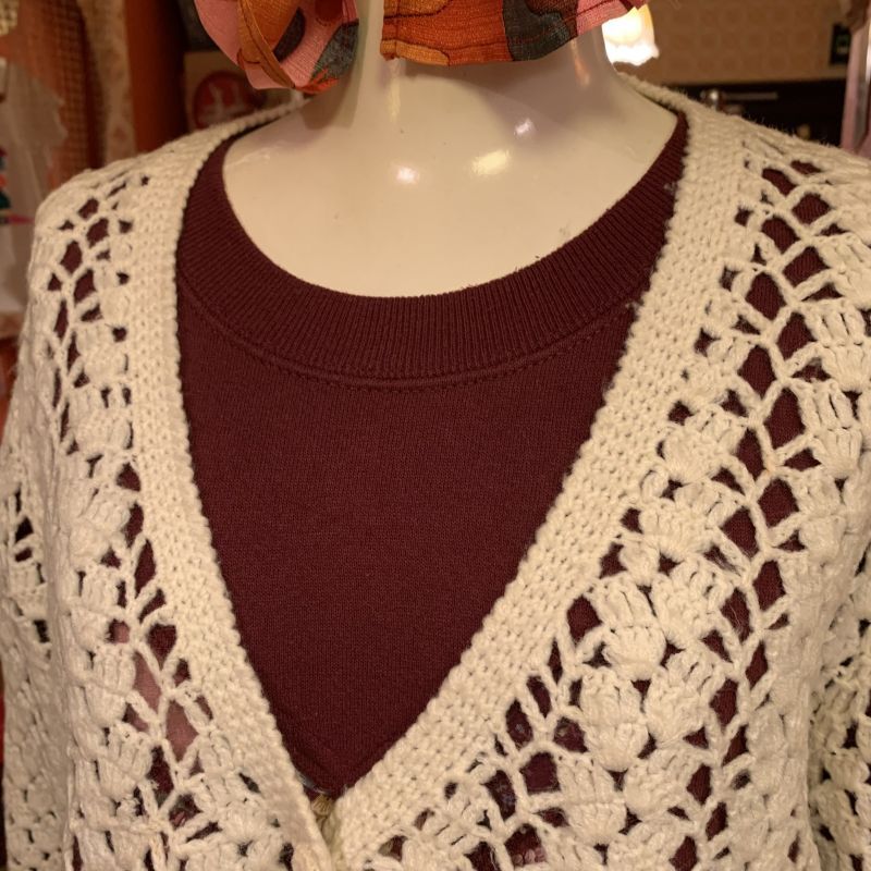 画像: Crochet cardigan