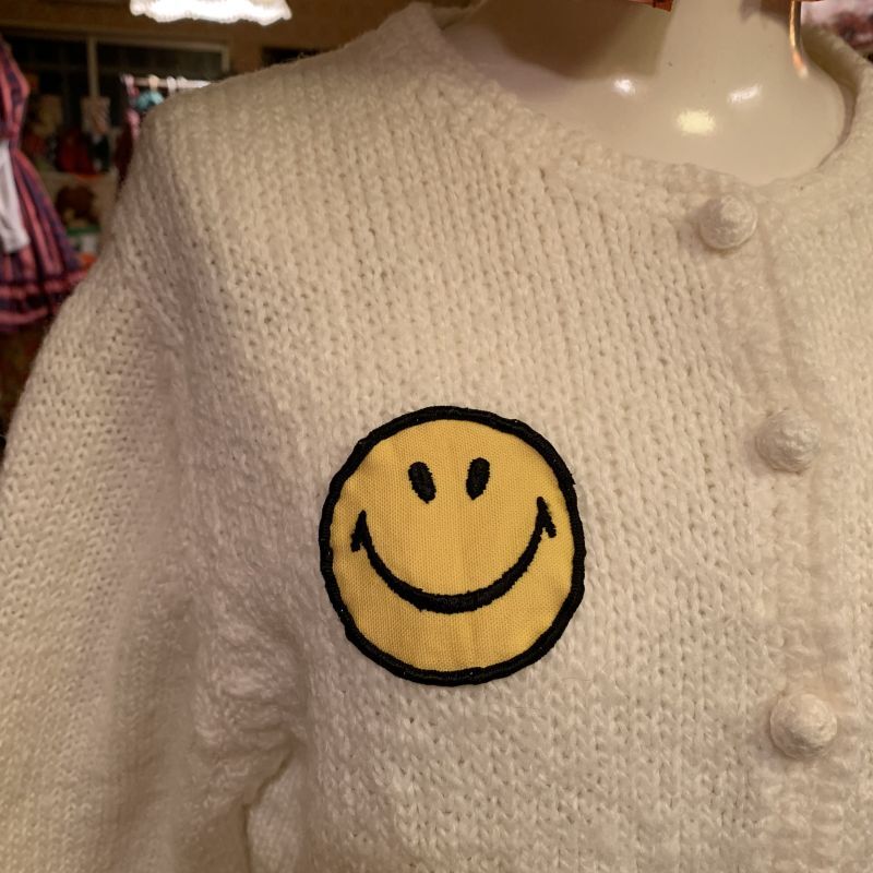 画像: Smile patch knit cardigan