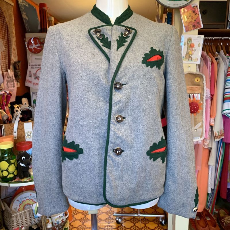 画像: Leaf patch wool jacket