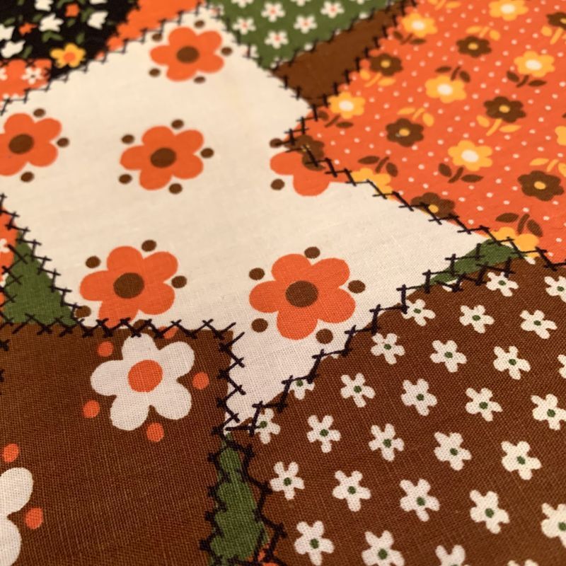 画像: Flower＆Cat Patchwork pattern cloth (S)