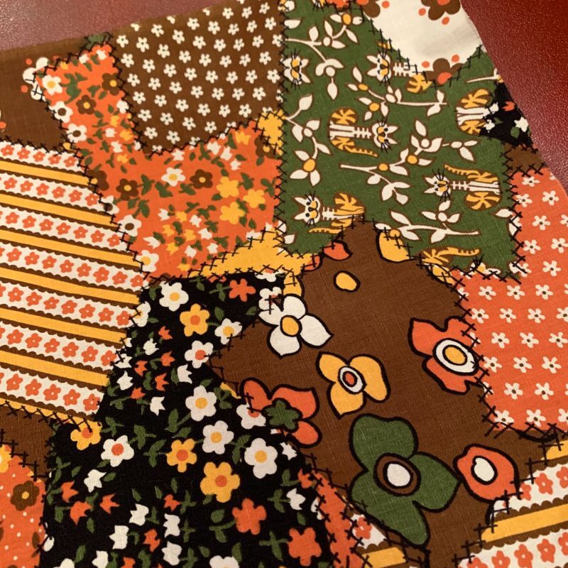 画像: Flower＆Cat Patchwork pattern cloth (S)