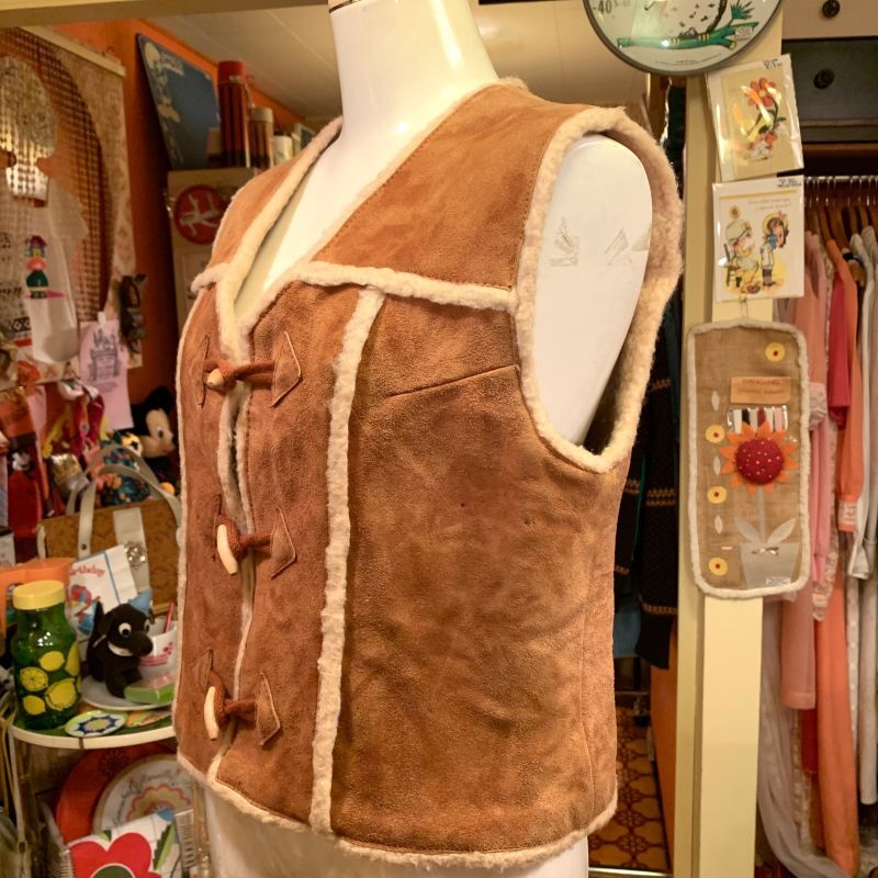 画像: Vintage bore suede vest