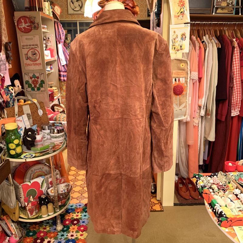 画像: Flower paint suede coat